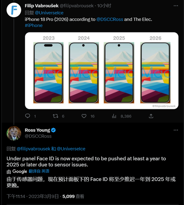 响水苹果手机维修分享:屏下Face ID有什么优势？iPhone何时会有屏下Face ID？ 