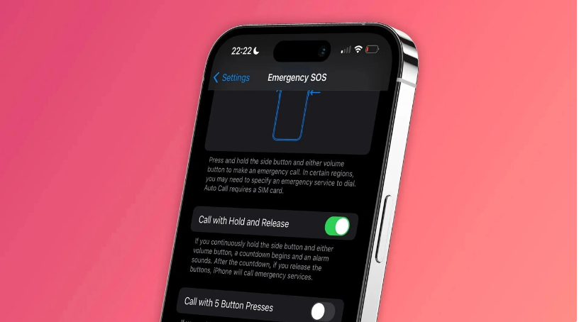 iOS 16.3 Beta 2 调整了“SOS 紧急联络”功能触发方式，更安全了！